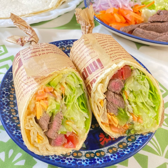 野菜たっぷり!万能特製ソースで食べるトルティーヤ レシピ・作り方 by Heart♡ちゃん - 楽天レシピ